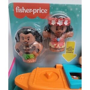 Fisher Price Little People Disney Princess Moana Maui Canoe Boat New In Box